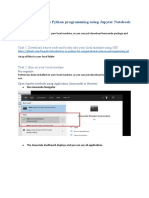 Learn and Practice Python Programming Using Jupyter Notebook - Part1