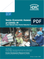 Socio-Economic Impact of COVID-19 under National Urban Poverty Reduction Programme (35 characters