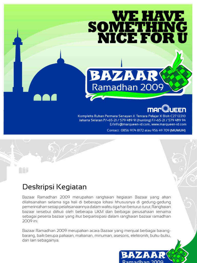 Proposal Bazaar