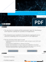 Application Portfolio Assessment For Cloud Readiness Sample Report