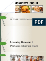 Cookery NC Ii: Prepare Poultry and Game Dishes