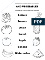 Fruits and Vegetables