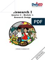 Research I: Quarter 3 - Module 1: Research Design