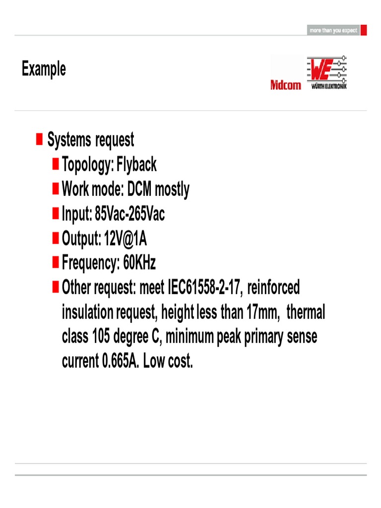 Transformer Design Example | PDF