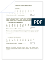 Analisis Cualitativo de Reactivos