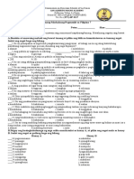 First Quarter Exam - Filipino 7 (2021-2022)