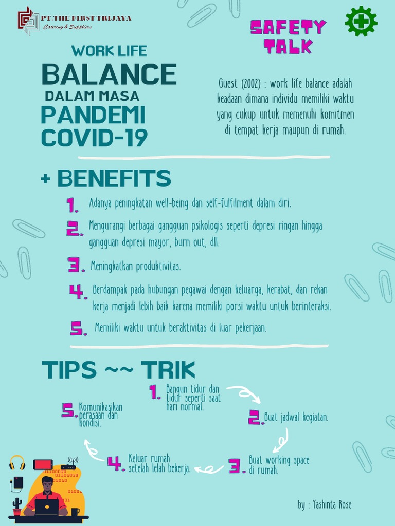 Work Life Balance Selama Pandemik Covid19 - Safety Talk Februari 2021 | PDF