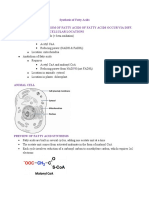 Synthesis of Fatty Acids