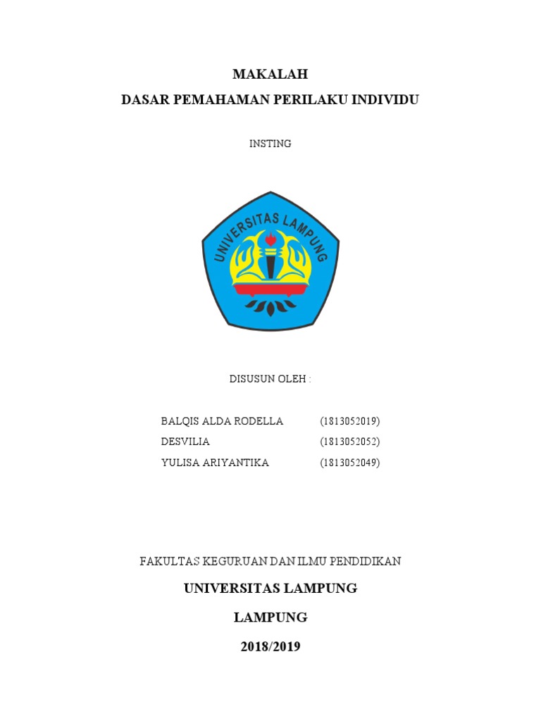 Definisi dan Macam-Macam Insting | PDF | Filsafat | Pengembangan Diri