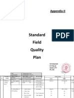 Standard Field Quality Plan: Appendix-II