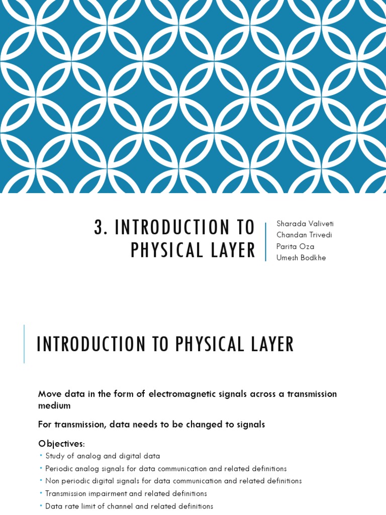 Introduction to Physical Layer Signals | PDF | Signal To Noise Ratio ...
