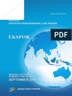 Buletin Statistik Perdagangan Luar Negeri Ekspor Menurut Kelompok Komoditi Dan Negara, September 2021