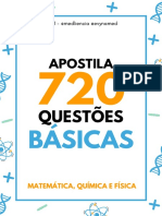 720 Questões de Matemática, Química e Física