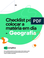 Checklist - Geografia