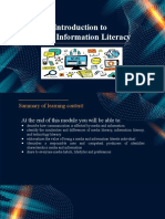 Introduction To Media Information Literacy