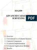 SUG559 Advanced Cadastral Surveying