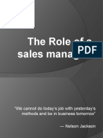 The Role of A Sales Manager
