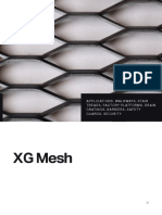 X G Mesh: Applications: Walkways, Stair Treads, Factory PL Atforms, Drain Gratings, Barriers, Safet Y Guards, Securit Y