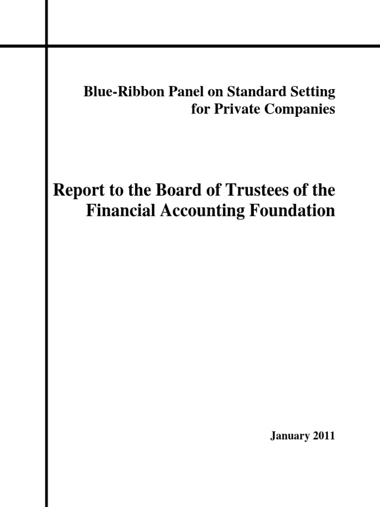 Blue Ribbon Panel Report PDF Financial Accounting Standards Board