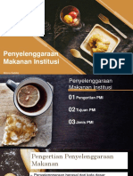 Dasar Penyelenggaraan Makanan