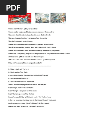 Winnie and Wilbur meet Santa