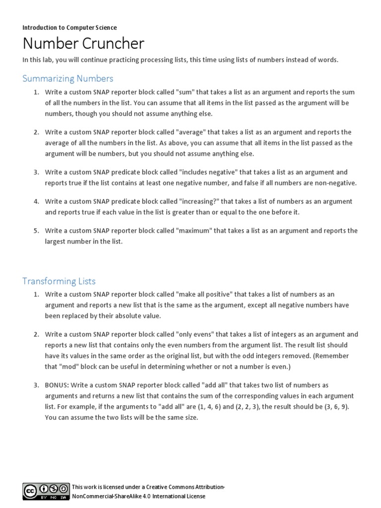 Lab 4.4 Number Cruncher | PDF | Integer | Mathematics