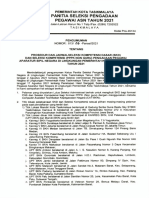 Pengumuman Jadwal SKD Non Tilok Mandiri (Tilok BKN Dan UPT) Kota Tasikmalaya 2021