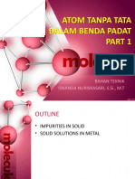 4.1 Atom Tanpa Tata Dalam Benda Padat Part 1