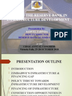 Role of the Reserve Bank in Infrastructure Development