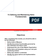 11i Defining and Maintaining Items Fundamentals