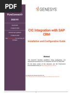 Cic Integration With Sap CRM: Pureconnect®