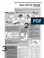 APC Back-UPS-ES BE350U BE500U Power Supply User Guide