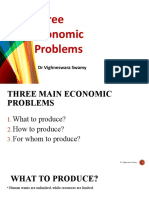 Three Economic Problems & PPF