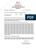 Dhanamanjuri University Manipur: Dated, 21 October, 2021