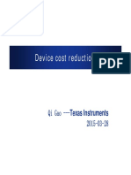 Device Cost Reduction
