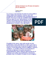 2011 50 Años Hambre Sobreproducción Alimentos