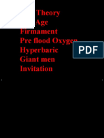 Gap Theory Day Age Firmament Pre Flood Oxygen Hyperbaric Giant Men Invitation