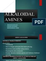Alkaloidal Amines by Fahad Rasheed 