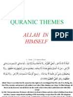Quranic Themes: Allah in Himself
