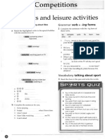 Sports and Leisure Activities: Grammar Verb + - Ing Forms