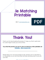 Circle Matching Printable