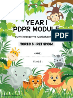 Module PDPR Year 1 Topic 3