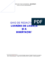 Ghid de Elaborare a Lucrarilor de Licenta Disertatiilor Actualizat