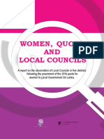 Women, Quota and Local Councils - An Observation Report of Local Councils