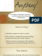 The Game of Say Anything PDF