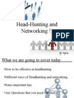 Head-Hunting and Networking !!