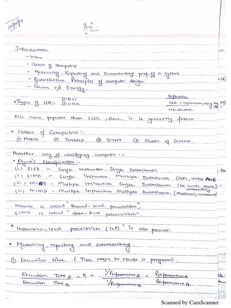 Computer Architecture Notes | PDF