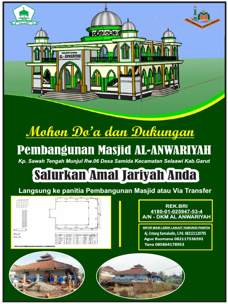 Spanduk Pembangunan Masjid Al Anwariyah Pdf