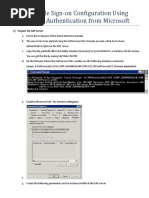 SAP Single Sign on Using Kerberos