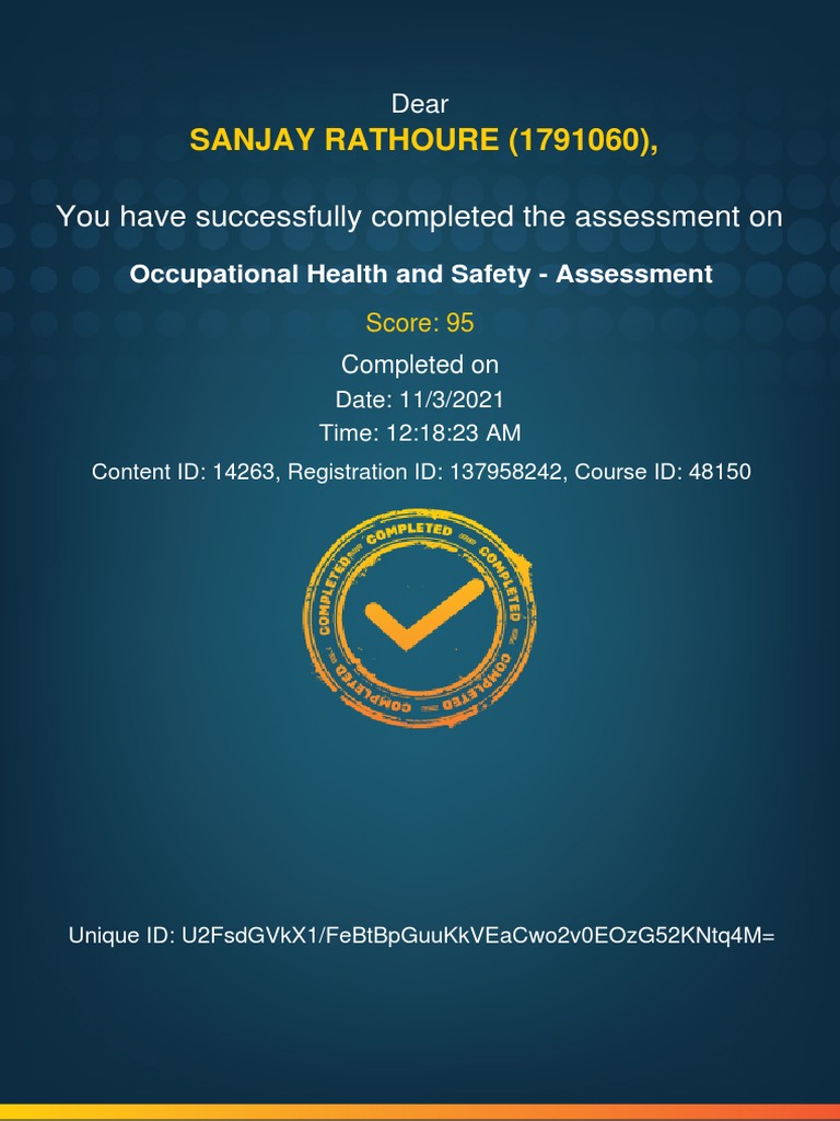occupational-health-and-safety-assessment-completion-certificate